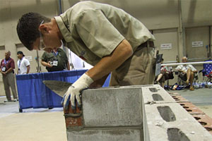Lanc Schmitt competed in the 2008 SkillsUSA National Leadership Conference and National Masonry Contest.