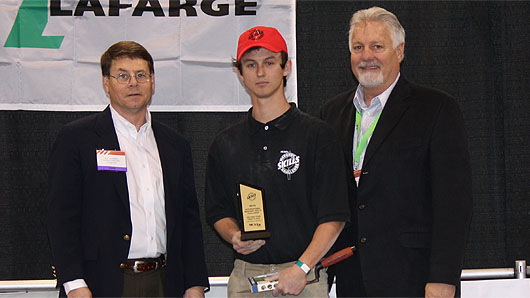 Daniel Sapp, 2010 International Masonry Skills Challenge Second Year winner.