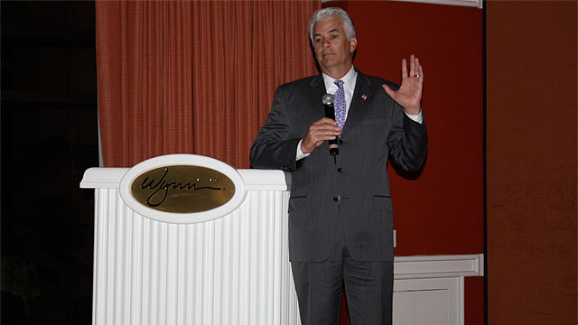Senator Mike Ensign (R-NV) spoke during the MAC PAC event, held during the MCAA Convention.
