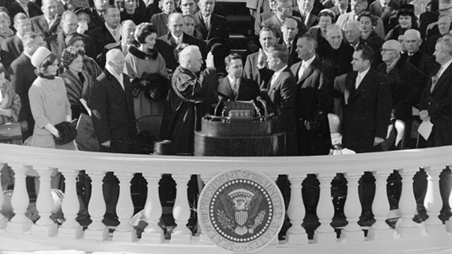 Inauguration of John Fitzgerald Kennedy, January 20, 1961.