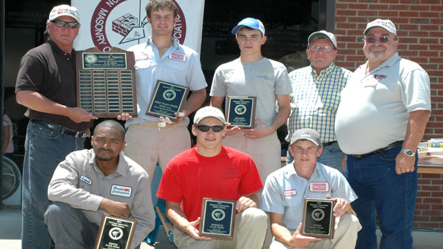 Competitors of the 2011 NCMCA Masonry Apprentice Skills Contest.