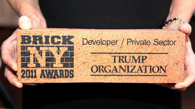 Brick NY 2011 Award presented to the Trump Organization