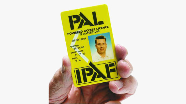 A valid PAL Card is proof that the cardholder has been trained to operate powered access equipment safely and effectively.