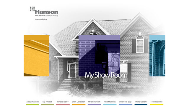 Use the “My Showroom” feature to set up a showcase of your preferred brick styles.