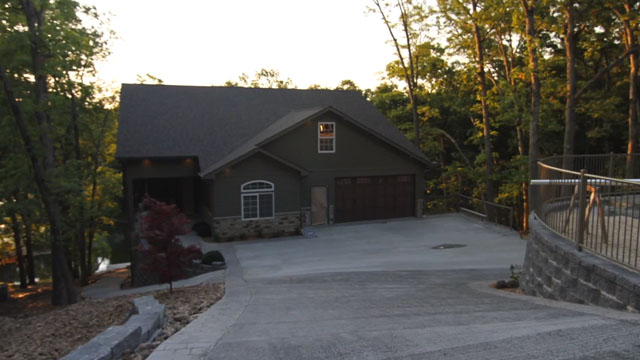 Blastrac NA installed a custom garage floor in Cpl. Todd and Chrystal Nicely’s new smart home.