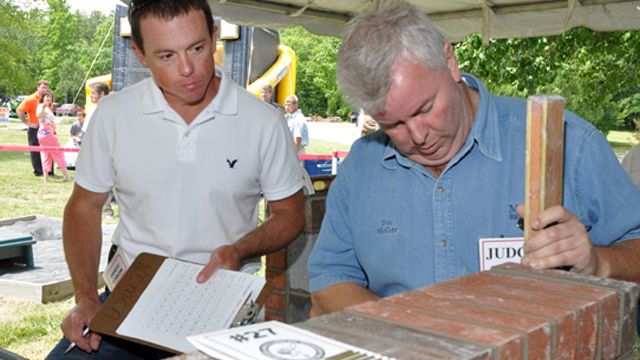Gary Manning (left) and Doc McGee were among the judges for the 2012 contest