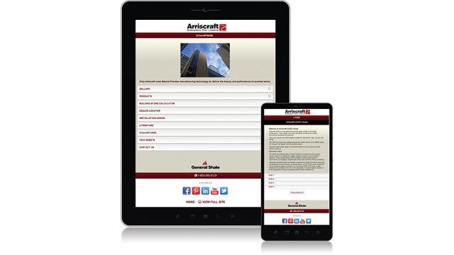 Arriscraft’s new mobile website