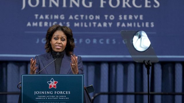 First lady Michelle Obama praises construction industry hiring