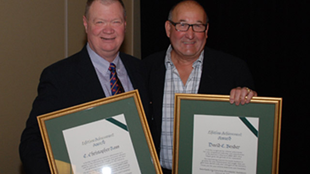 ICPI Lifetime Achievement Award Recipients Chris Ross (left) and David Bender (right)