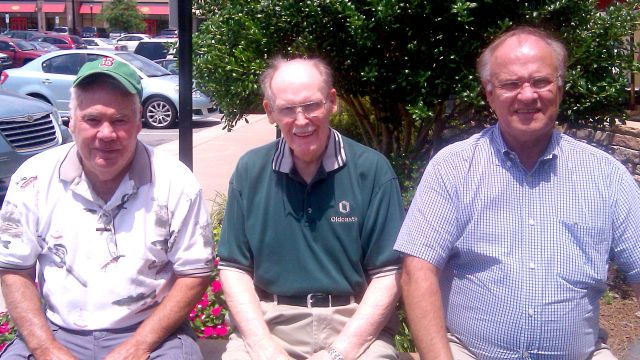 In a photo Paul LaVene made in 2010, which he entitled “The Three Amigos,” Jack Glass, in the middle, is pictured with Jimmy Harrell on the left and the late Butch Hardy on his right