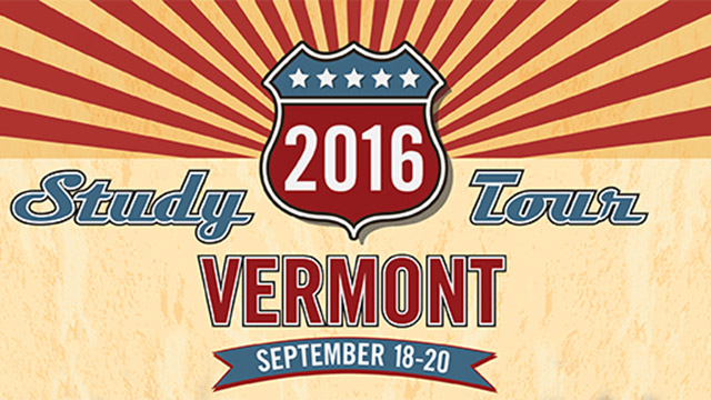 MIA+BSI will host a fall study tour in Vermont, September 18-20, 2016.