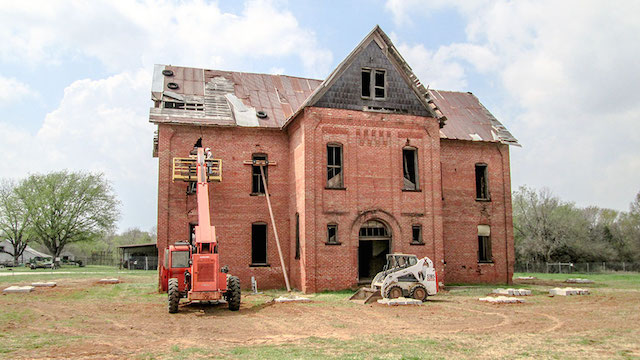 The Burney Institute prior to the restoration work.