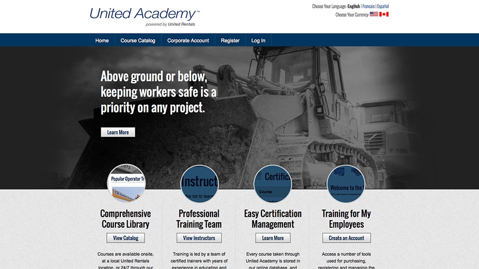 United Rentals Launches United Academy Online Training Center