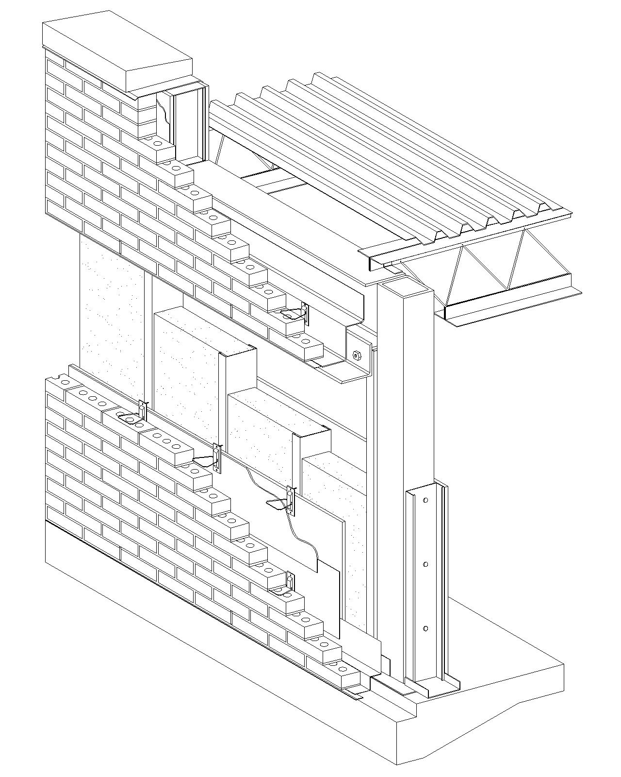 Cavity Wall Brick Veneer Steel Stud